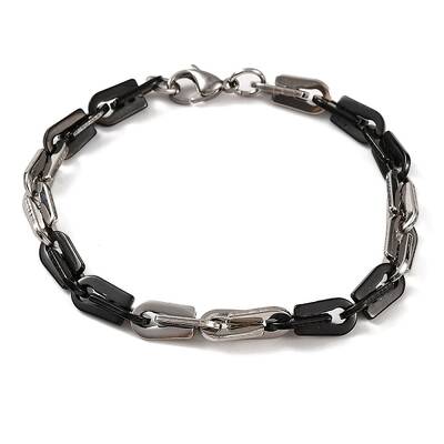 201 Stainless Steel Arch Link Chain Bracelets