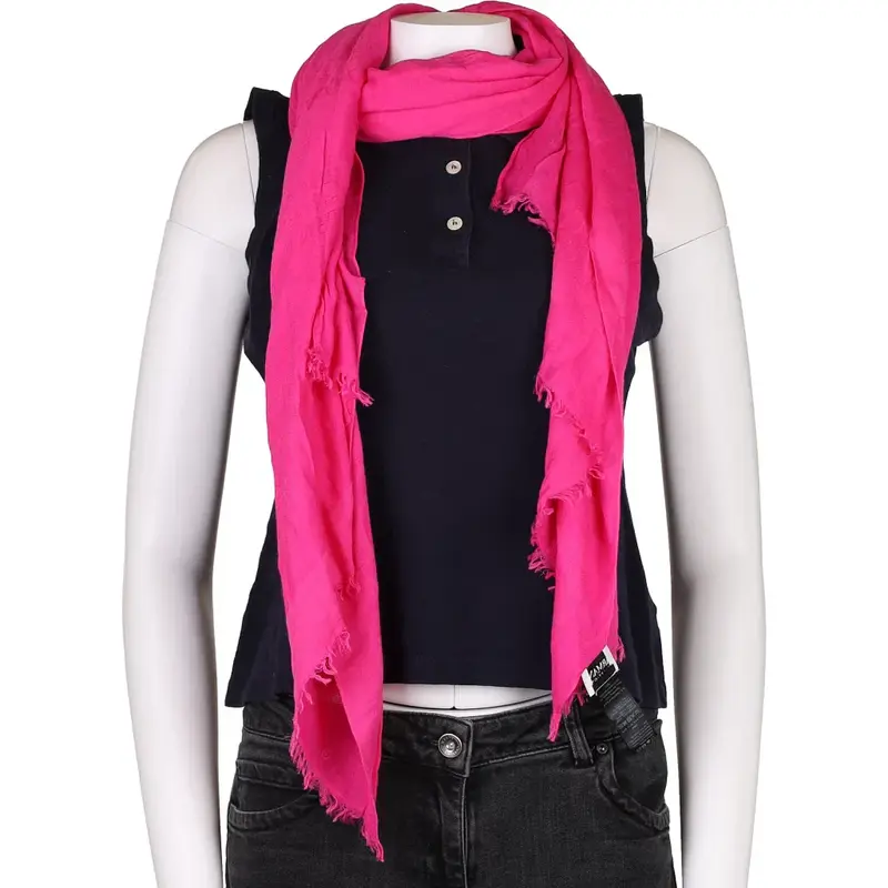 Armani Scarf - No Size Pink Viscose Blend