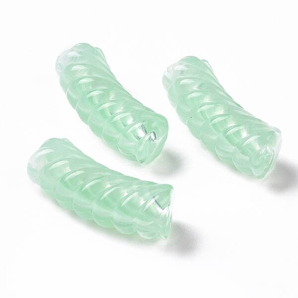 Two Tone Opaque Acrylic Beads