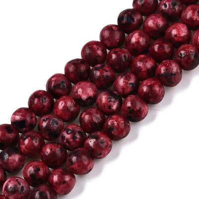 Dyed Natural White Jade Beads Strands