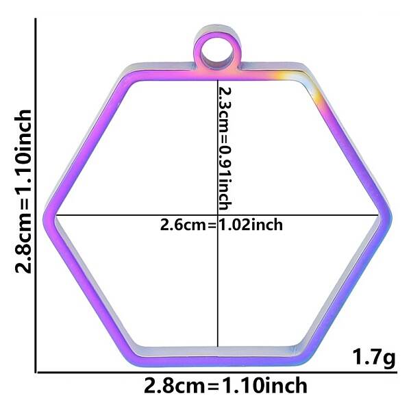 Stainless Steel Open Back Bezel Pendants