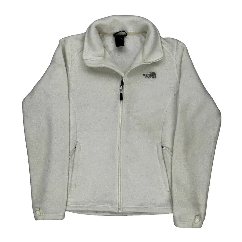 The North Face Fleece Jacket - Medium White Polyester