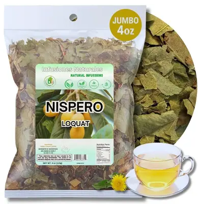 Te Hojas de Nispero (té de hojas de níspero) - 4 oz (113 g) - 100% natural, artesanal, sin OMG, sin gluten, vegano Tea