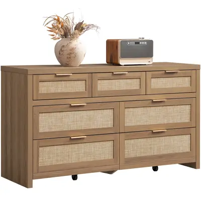 SICOTAS 7 Drawer Dresser for Bedroom, 57\