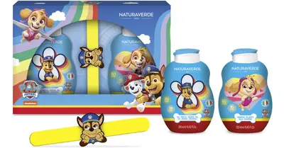 Nickelodeon Paw Patrol Children's gift set Children's shower gel 200ml + Children's delicate shampoo 200ml + bracelet