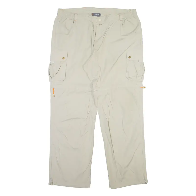 LIMIT Detachable Legs Mens Trousers Beige Relaxed Straight W38 L31