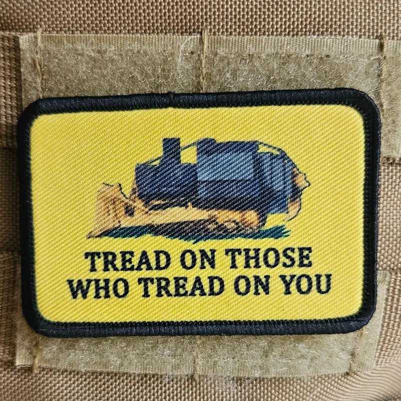 Killdozer tread on those who tread on you Gadsden flag meme  2\