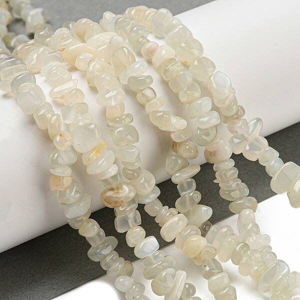 Natural White Moonstone Beads Strands