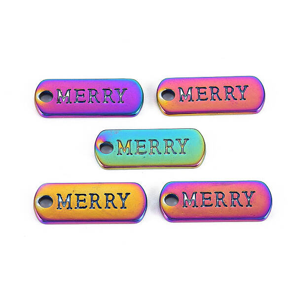 Rainbow Color Alloy Charms