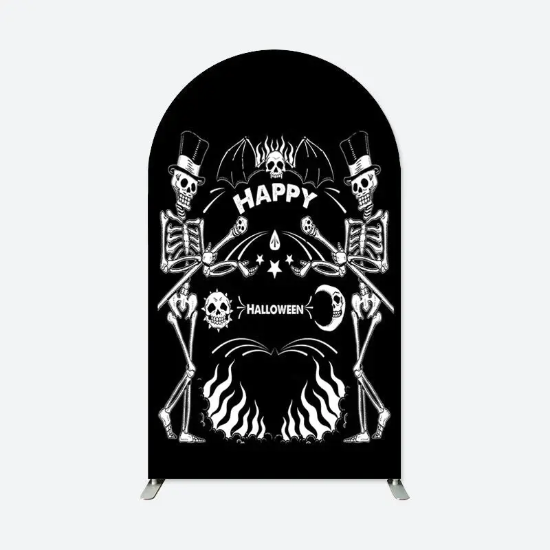 Aperturee Skeleton Halloween Birthday Party Arch Backdrop | Diy Round Arch Backdrop | Wedding Arch Backdrop | Diy Chiara Back...