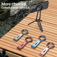 Aluminium Magnetic Phone Tripod Stand for iPhone,Strong Magnetic,Multi-Angles,Lightweight & Portable Phone Holder,Cellphone A...