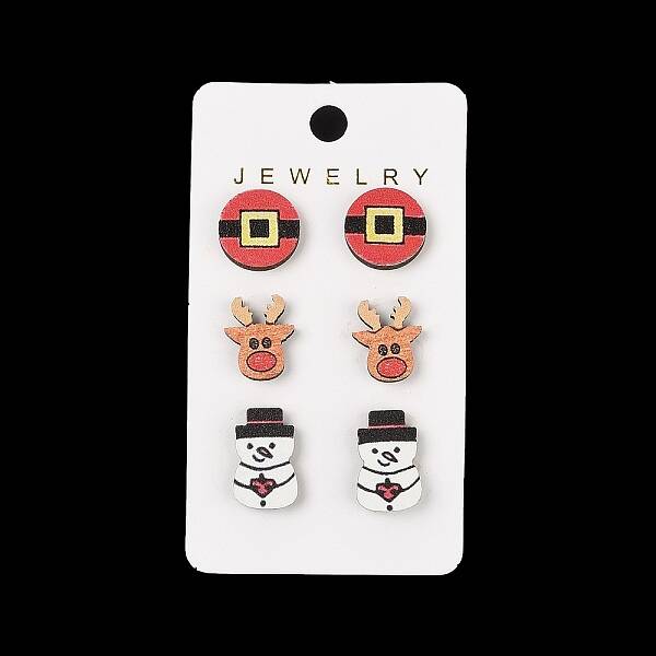 Christmas Theme Stud Earrings Set