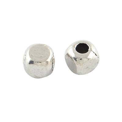 Tibetan Style Cube Alloy Beads