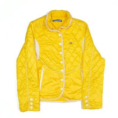 ELLESSE Quilted Jacket Yellow Womens S