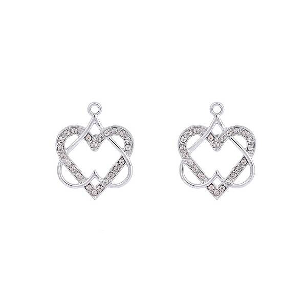 Tibetan Style Alloy Rhinestone Pendants