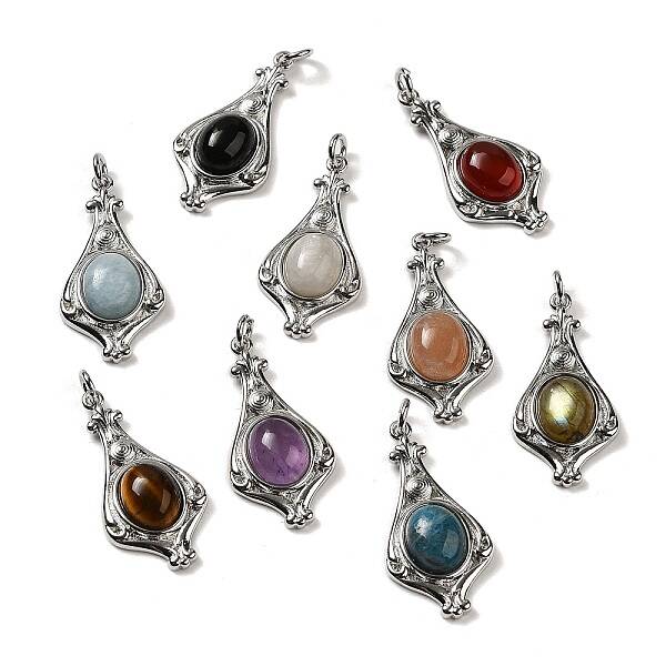 Natural Mixed Gemstone Pendants