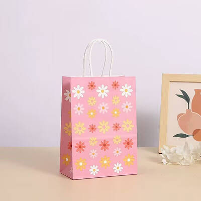 Rectangle with Sunflower Pattern Paper Gift Bags
