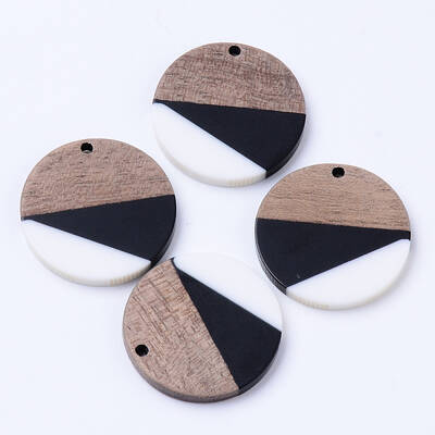 Resin & Walnut Wood Pendants