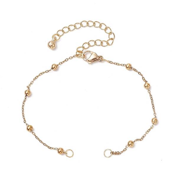 304 Stainless Steel Ball Link Chain Bracelet Making