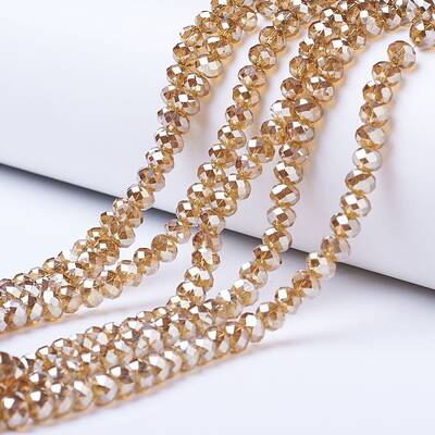Electroplate Glass Beads Strands