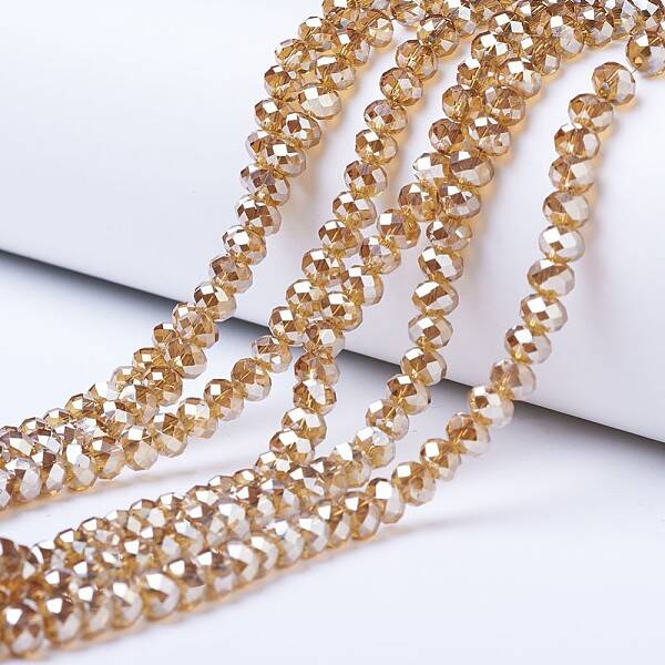 Electroplate Glass Beads Strands