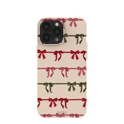 Seashell Holiday Bows iPhone 13 Pro Max Case