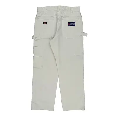 Sherwin Williams Dickies Carpenter Trousers - 34? Waist White Cotton