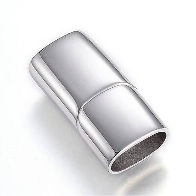 Tarnish Resistant 304 Stainless Steel Magnetic Clasps with Glue-in Ends