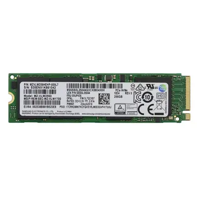 MZVLW256HEHP-000L7 Samsung PM961 Series 256GB Triple-Level Cell PCI-Express 3.0 x4 NVMe M.2 2280 Solid State Drive