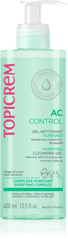 Topicrem AC Purifying Gel Combination to Oily Skin 400ml