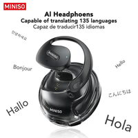 Miniso X15Pro AI translation earphones wireless earphones, Bluetooth 5.4 sports earphones, HIFI sound quality