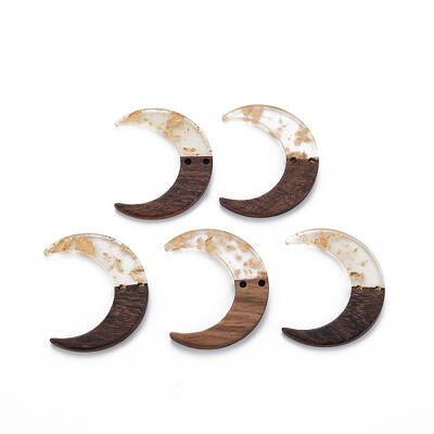 2-Hole Resin & Walnut Wood Buttons