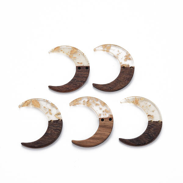 2-Hole Resin & Walnut Wood Buttons