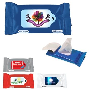 250 Customized Wet Wipe Packet - Citrus Scent & FDA Compliant