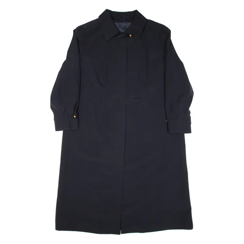 MARCONA Womens Overcoat Coat Blue Wool XL