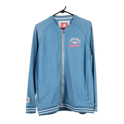 Kappa Zip Up - XL Blue Cotton Blend