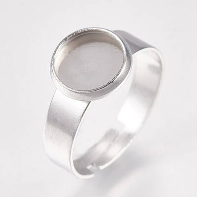 Non-Tarnish 304 Stainless Steel Pad Ring Settings
