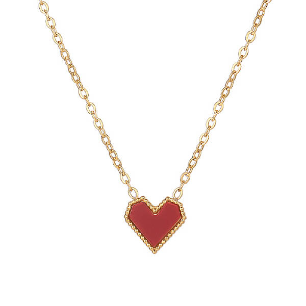 Stainless Steel Heart Pendant Necklaces