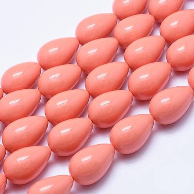 Electroplate Shell Pearl Beads Strands
