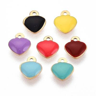304 Stainless Steel Enamel Pendants