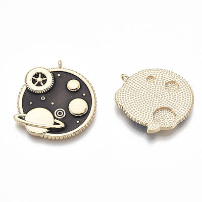 Brass Enamel Pendants