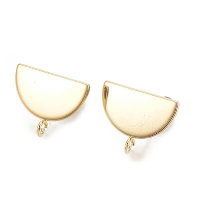 Brass Stud Earrings Findings