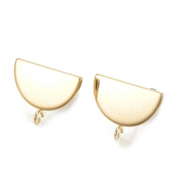 Brass Stud Earrings Findings