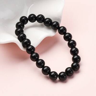 Natural Rainbow Obsidian Stretch Bracelets