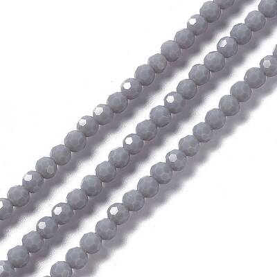Faceted(32 Facets) Glass Beads Strands