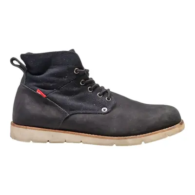 LEVI'S Lace-Up Boots Black Leather Mens UK 9