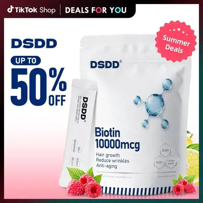 [Black Friday Deal]DSDD NAD PLUS+Biotin+Collagen Berry Flavor Drink Mix for ANTl AGlNG Support,Hari Growth,Glass Skin,Boost E...