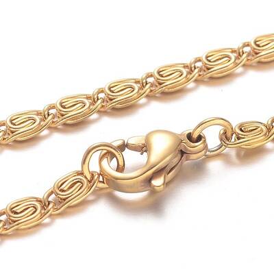 304 Stainless Steel Lumachina Chain Necklaces