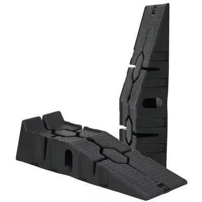 Garvee Plastic Car Service Ramps 2-Pack - 6.7 Low Profile 12,000LB Capacity Heavy Duty w/Anti-Slip Base for Home Garage