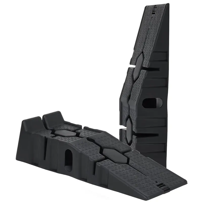 Garvee Plastic Car Service Ramps 2-Pack - 6.7 Low Profile 12,000LB Capacity Heavy Duty w/Anti-Slip Base for Home Garage